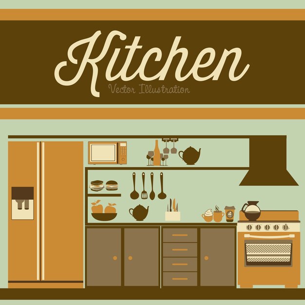 Vector cocina