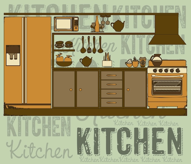 Vector cocina