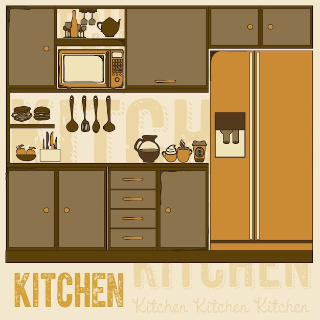 Vector cocina