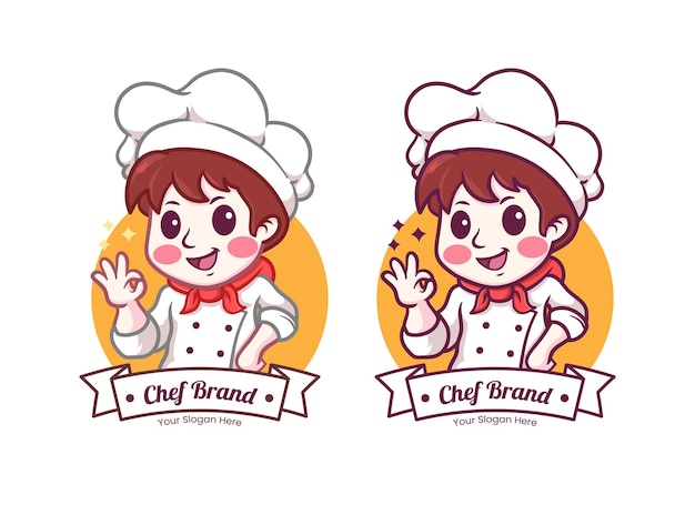 Cocinero lindo y kawaii
