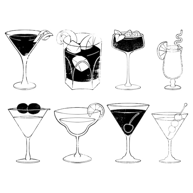 Cocktail y Mocktail Party con copa de bebida de verano en el restaurante Vibe