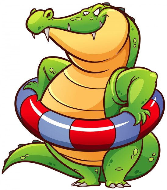 El cocodrilo de los dibujos animados