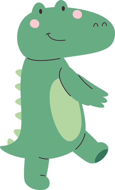 El cocodrilo es un animal que camina