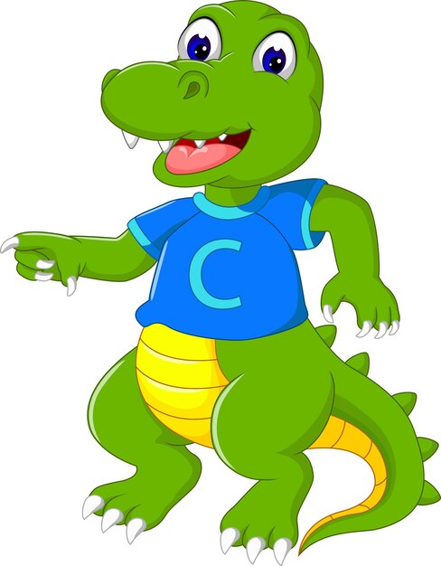 cocodrilo feliz