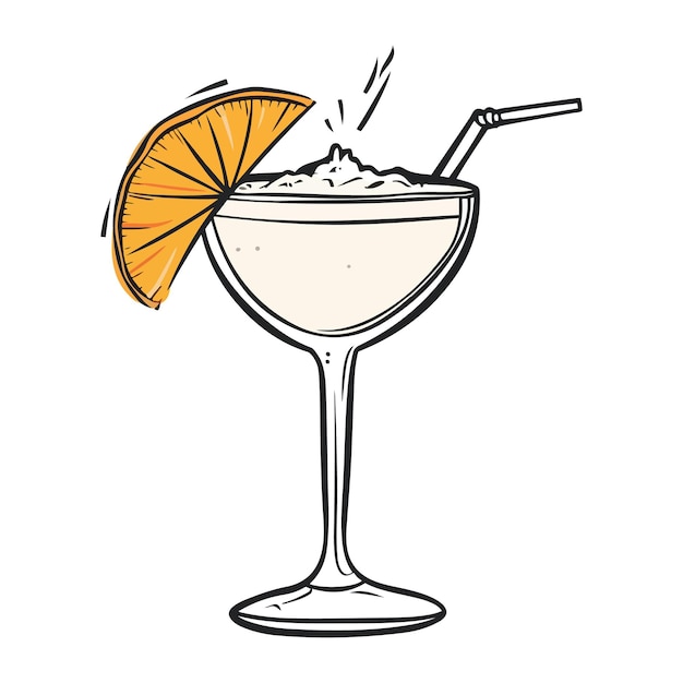 cóctel con hielo y lima