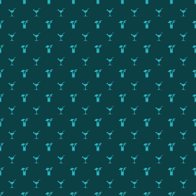 Cóctel de patrones sin fisuras de fondo Vector textura ilustración