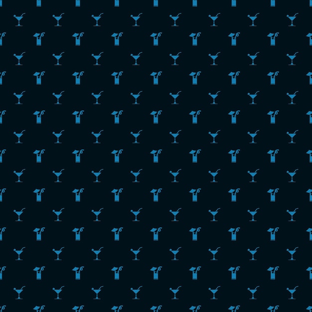 Cóctel de patrones sin fisuras de fondo Vector textura ilustración