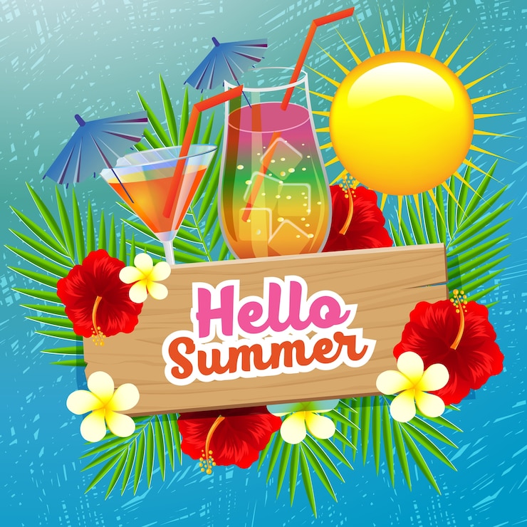 cóctel de verano bebida con fondo de cero