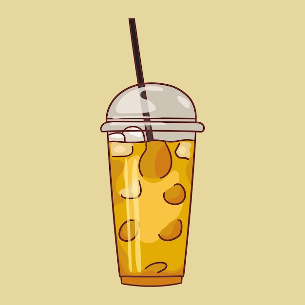 Un cóctel de verano fresco con hielo.