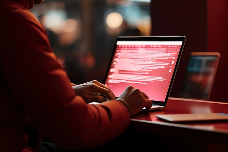 Vector codificación html y programación en el desarrollo de portátiles de pantalla