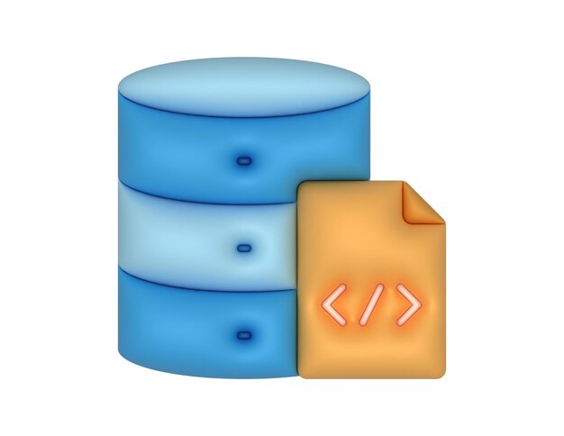 Vector codificación del servidor de alojamiento de bases de datos 3d