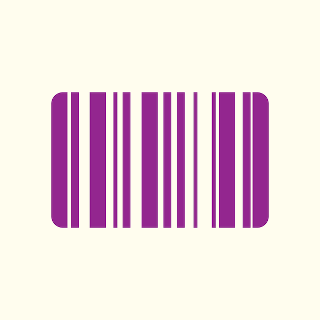 Código de barras obras de arte de moda bastante abstracto ilustración vectorial colorido diseño aplicado