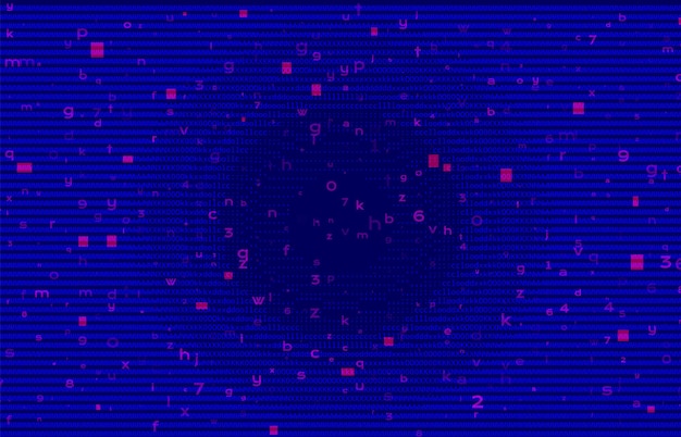 Código binario abstracto azul BG. Concepto de red y ciberespacio.