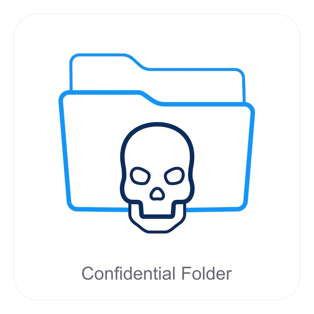 Código de carpeta y concepto de icono de carpeta