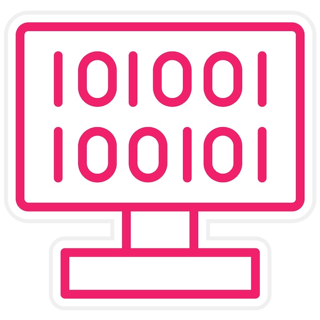 Código de diseño vectorial Estilo de icono de cripta