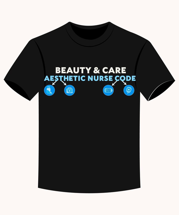 Codigo de enfermera estética de belleza y cuidado camiseta de enfermería estética divertida para imprimir a demanda