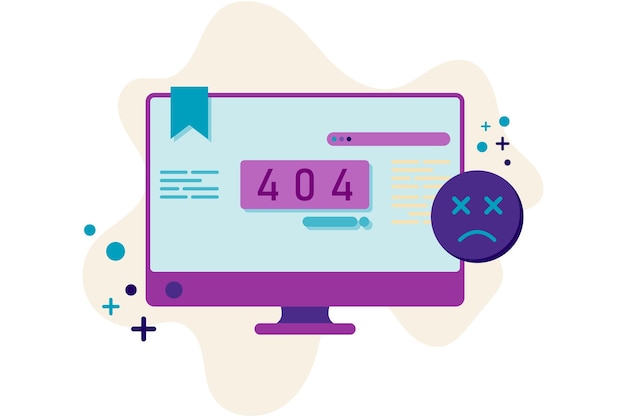 código de error 404 en la computadora y conexión a Internet problemática