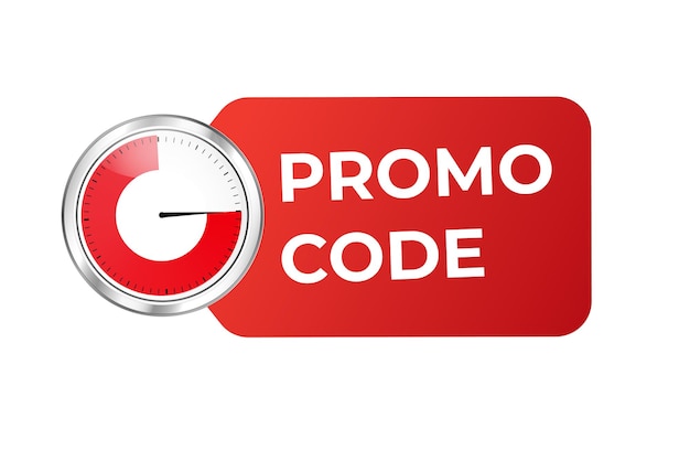 Código de promoción de banner de etiqueta roja