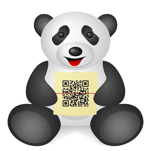 Código qr de panda