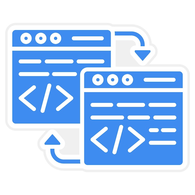 Código Refactorización de la imagen vectorial del icono Se puede utilizar para la programación informática
