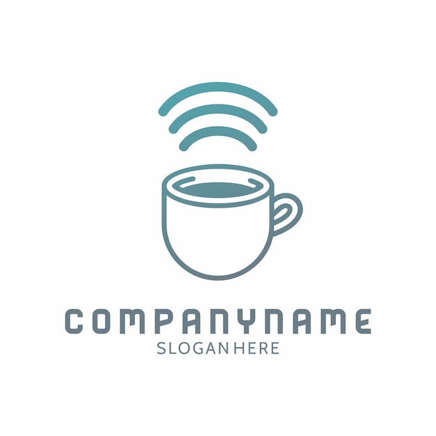 COFFE SHOP CAFE LOGO VECTOR ICONO