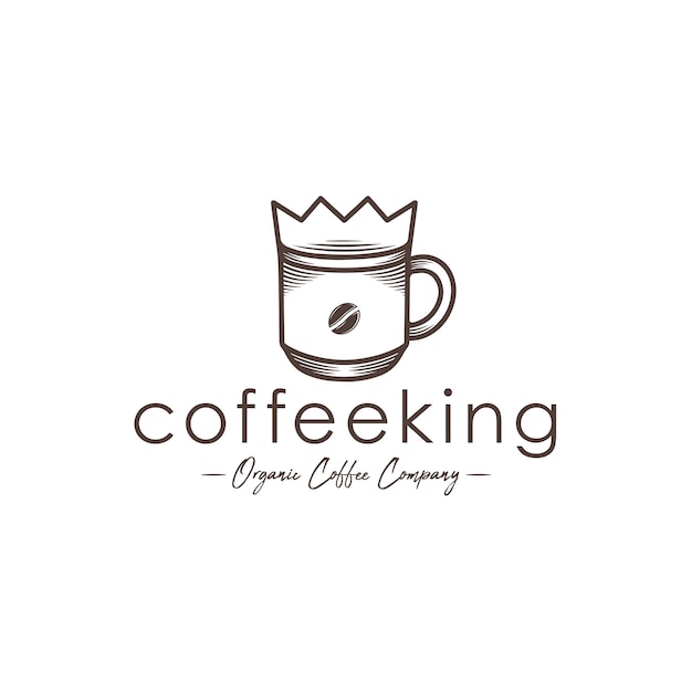 Coffee king logo template