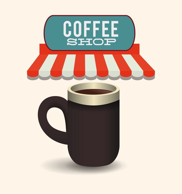 coffee shop mug imagen de bebida caliente