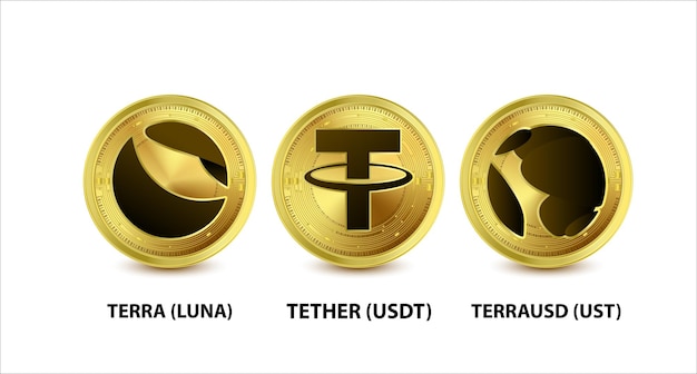 Coin gold tether usdt terra luna terrausd ust colapso en el mercado cryptocurrency blockchain.