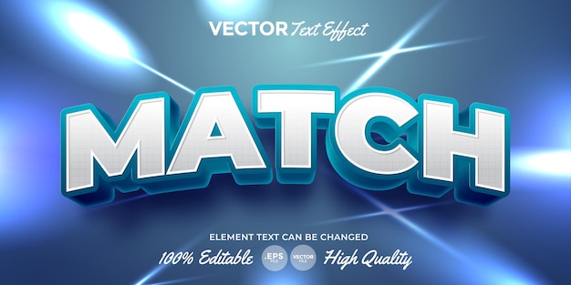 Vector coincidir con el efecto de texto