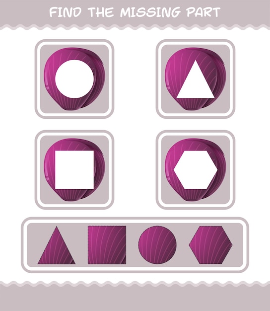 Coincidir con piezas de repollo rojo de dibujos animados. Juego de correspondencias. Juego educativo para niños y niños pequeños en edad preescolar.