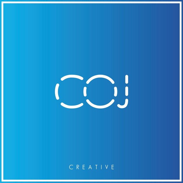 COJ Premium Vector último diseño de logotipo Diseño creativo de logotipo Ilustración vectorial Logotipo mínimo Monograma