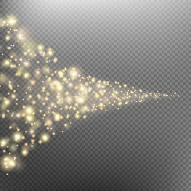 Cola de cometa espacial.