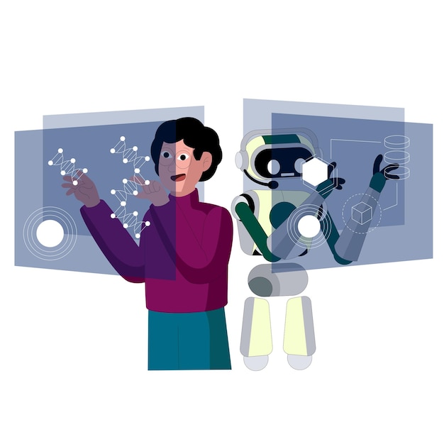 Colaboración humano-máquina realidad aumentada