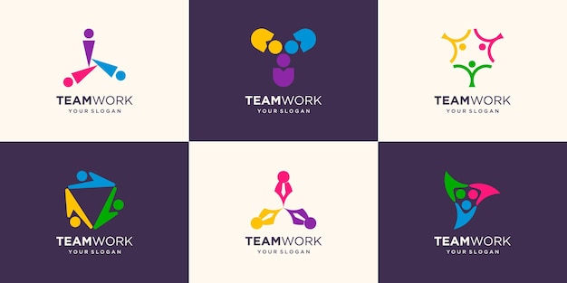 Colaboración de tres personas. concepto de trabajo en equipo y gran trabajo.