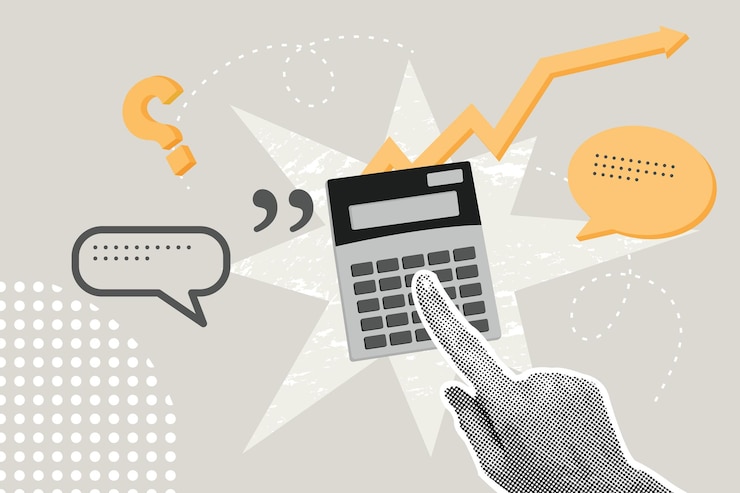 Vector colage de media tonalidad de moda concepto de gestión contable optimización del desarrollo empresarial