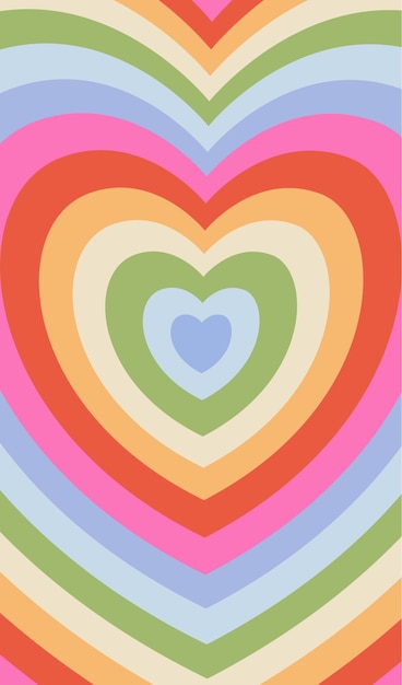 una colcha en forma de arco iris en forma de corazón por persona