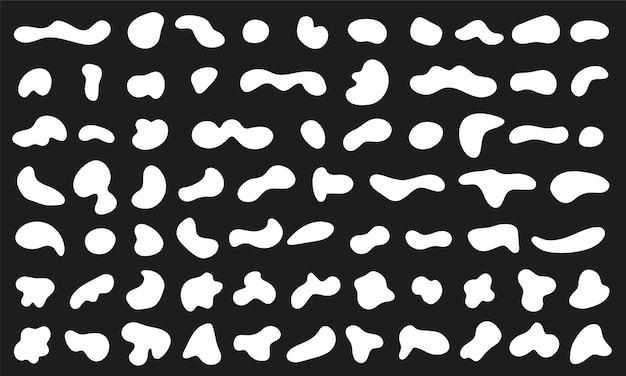 Colección abstracta de formas líquidas