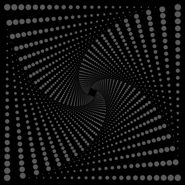 Vector colección abstracta de medio tono negro con fondo de patrón medio tono blanco y negro