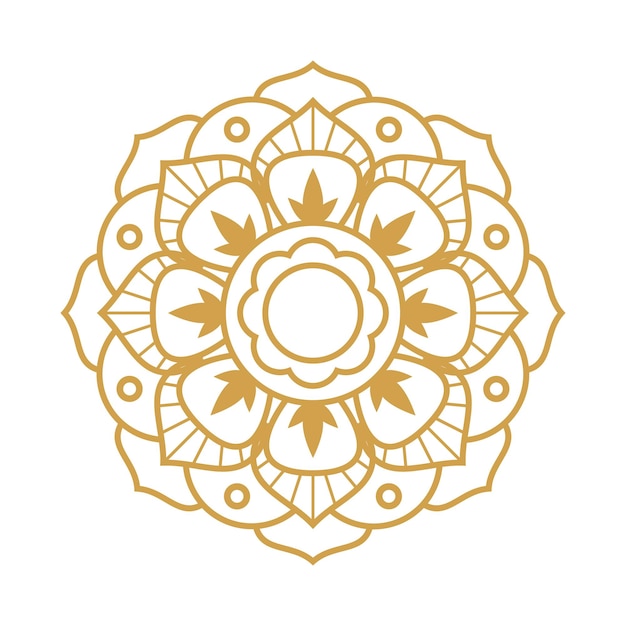Colección de adornos de diseño vectorial de mandala islámico