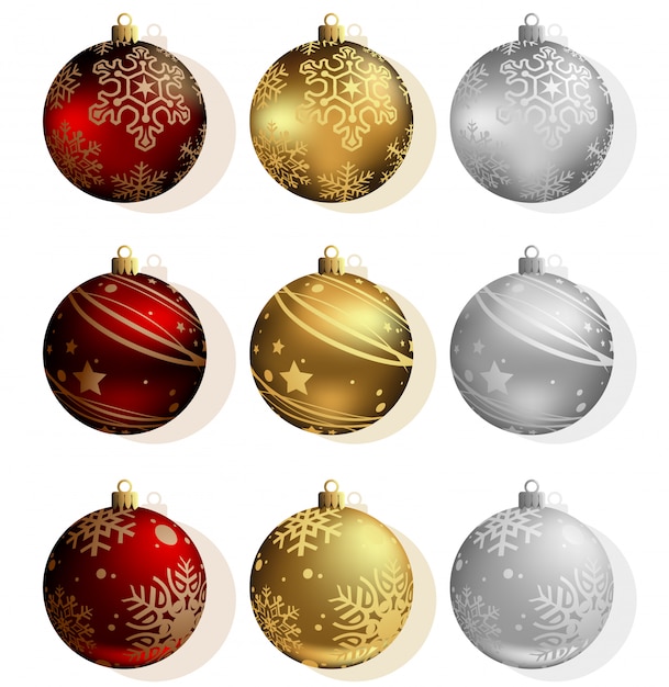Colección de adornos navideños