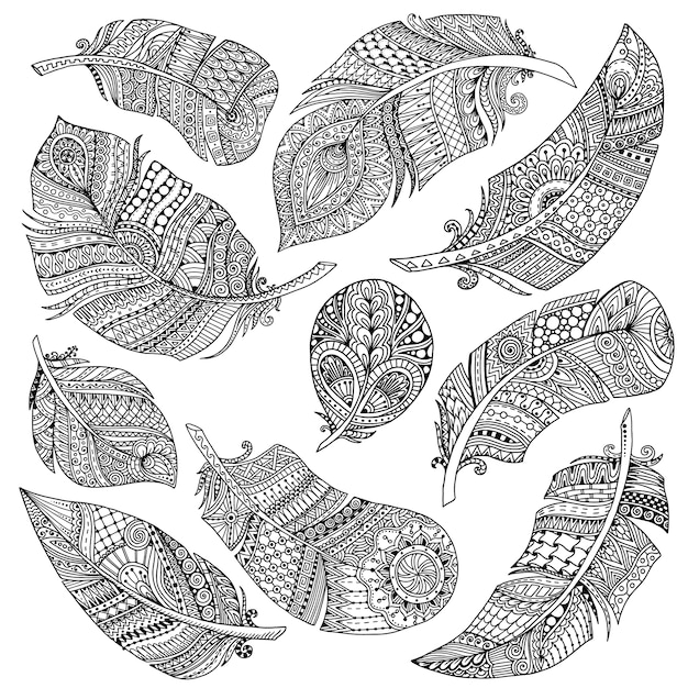 Colección de alas decorativas