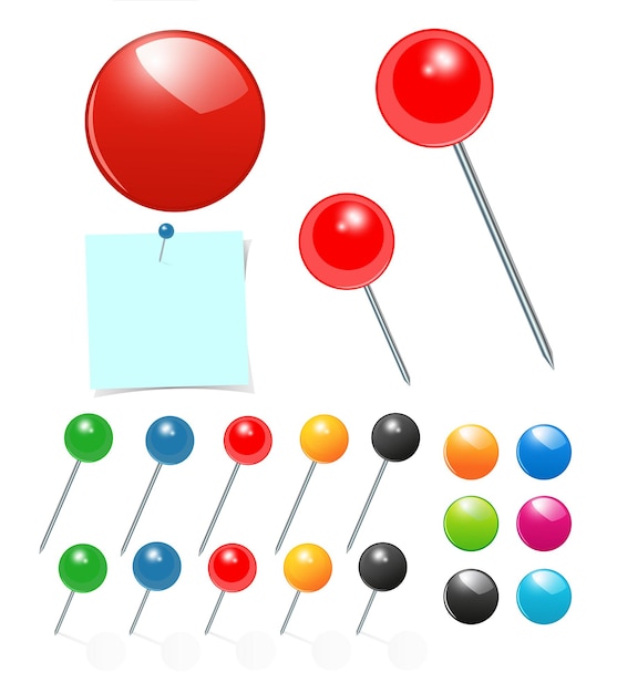 Colección de alfiler de vector