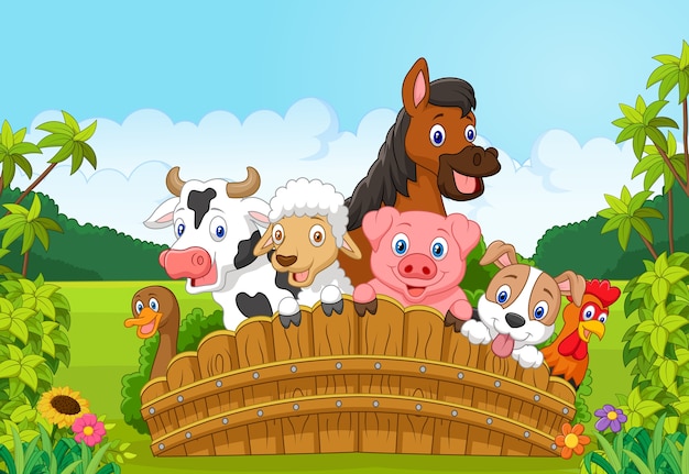 Colección de animales de granja