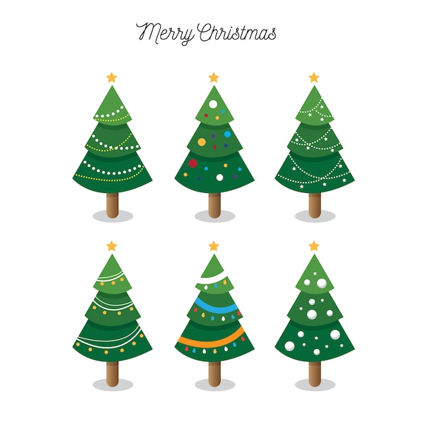 Colección de árboles de Navidad