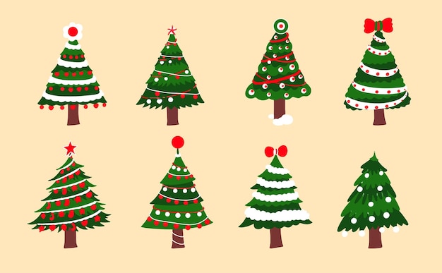 Colección de árboles de Navidad