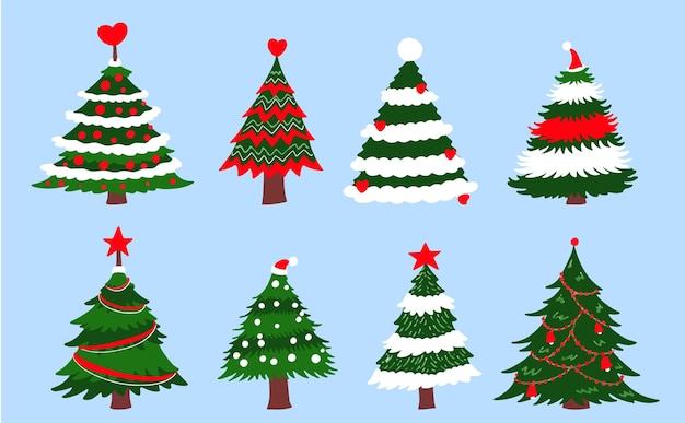 Colección de árboles de Navidad