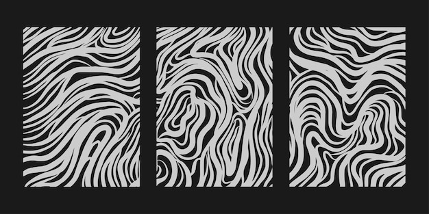 colección de arte de fondo de línea abstracta vectorial