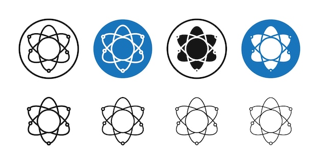 Colección de arte de líneas delgadas de Atom Icon