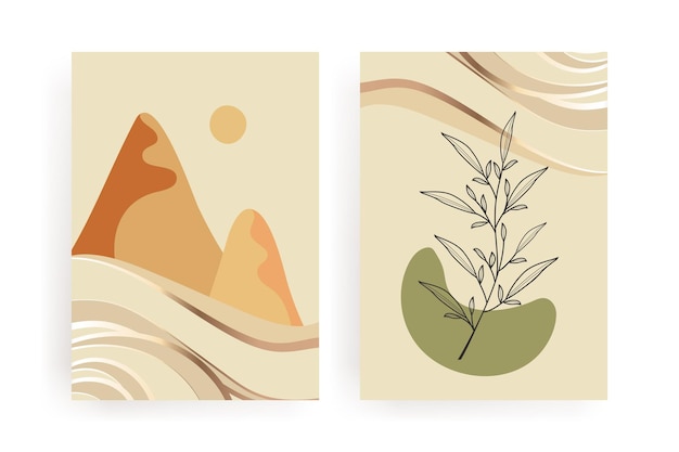 colección de arte de pared boho