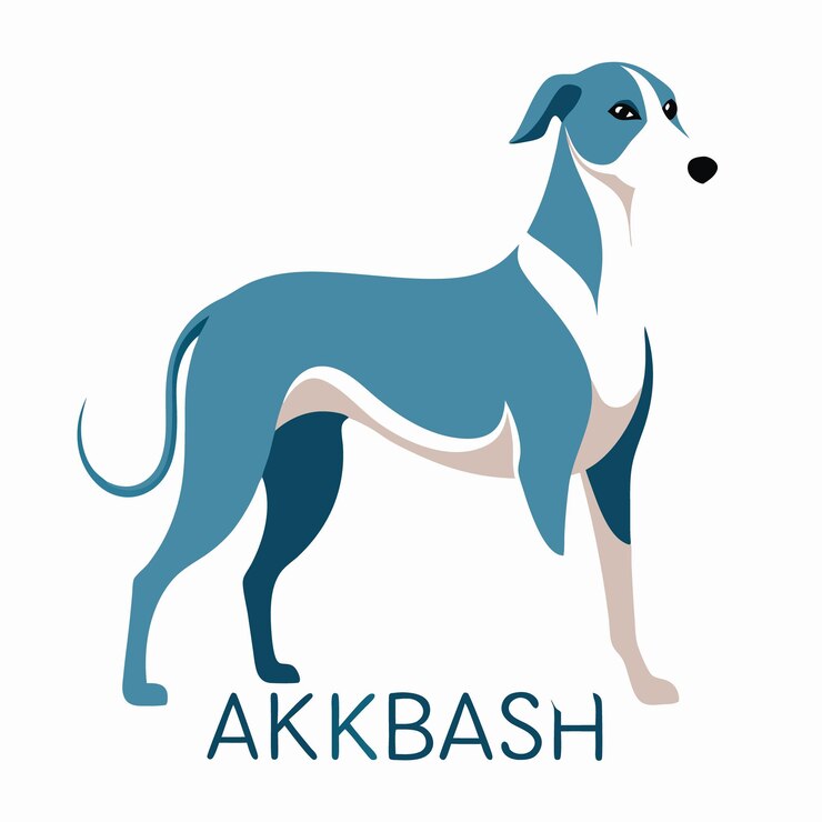 Vector colección de arte vectorial de perros akbash con pelaje blanco y gris